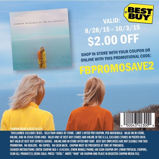$2 Off Self-Titled Album at Best Buy