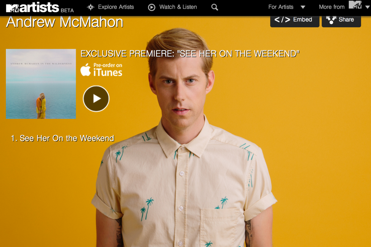 New song "See Her On The Weekend"