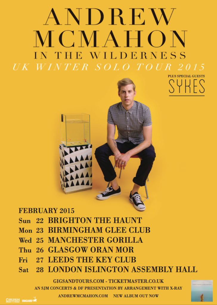 Sykes will be opening my UK solo shows