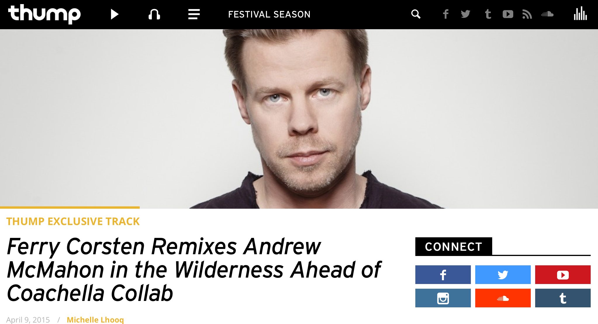 "Cecilia and the Satellite" Ferry Corsten Remix on THUMP