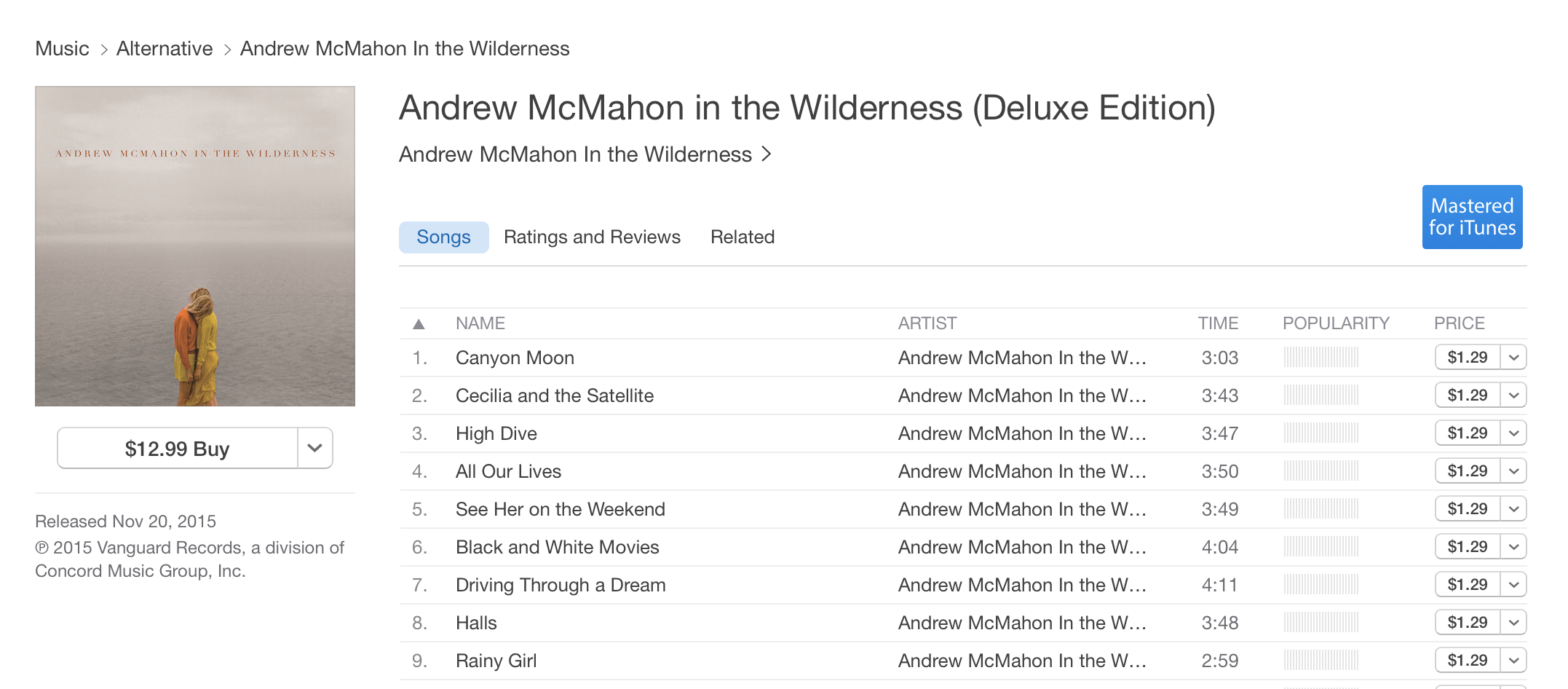 The Deluxe S/T + The Canyons EP now on Apple Music