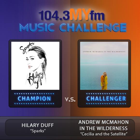 Vote for "Cecilia and the Satellite" in 104.3 MYfm's Music Challenge!