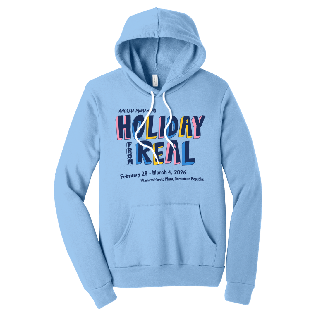 Holiday From Real Hoodie - Apparel