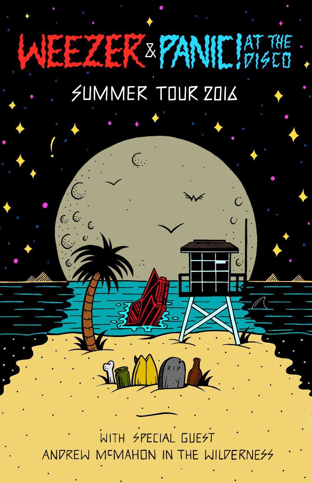 Get Your Tickets For The Weezer and Panic! At The Disco Summer Tour 2016