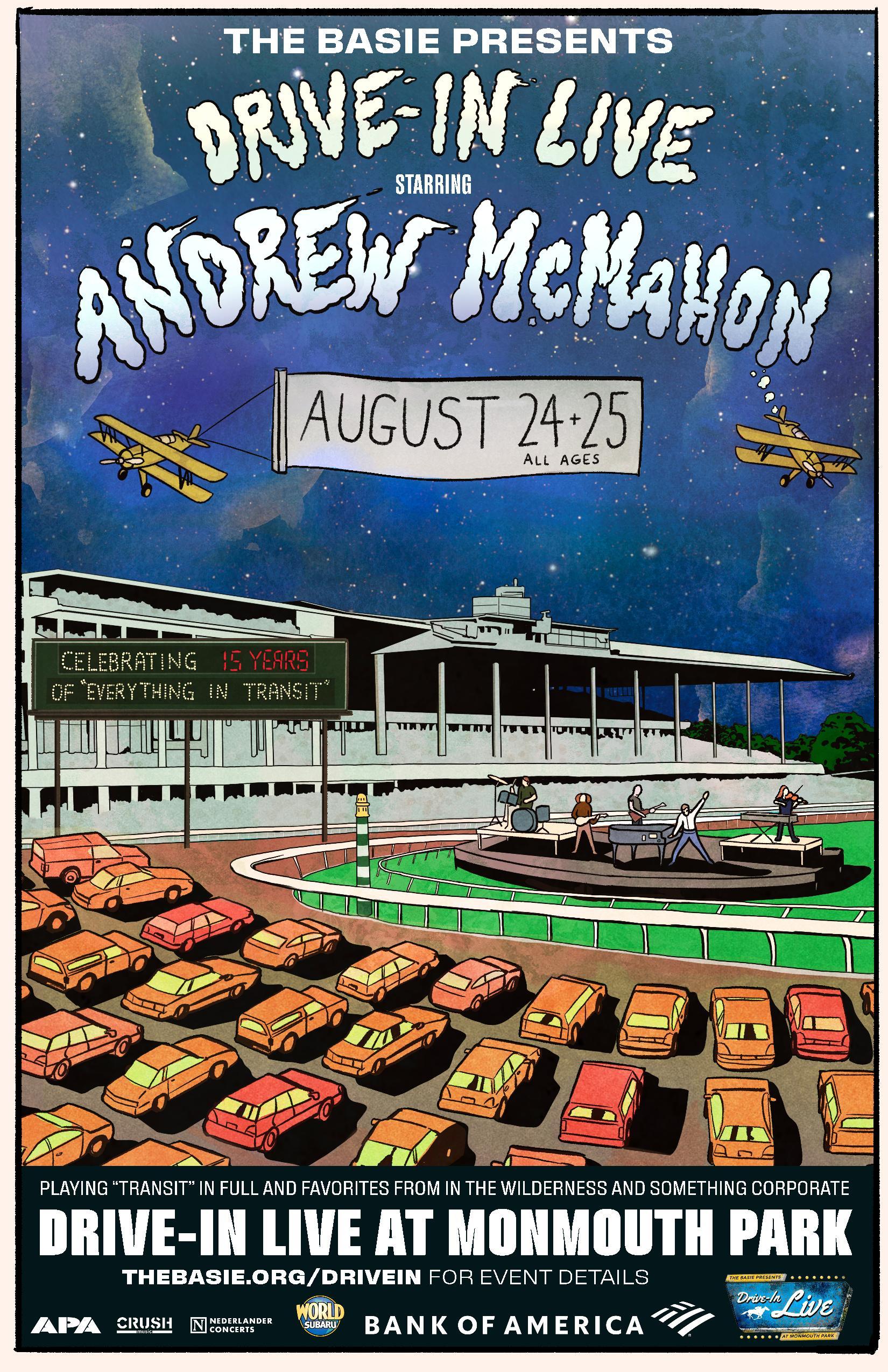Drive-In Live starring Andrew McMahon @ Monmouth Park