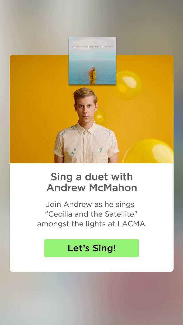 "Cecilia and the Satellite" now on the Sing! app by Smule
