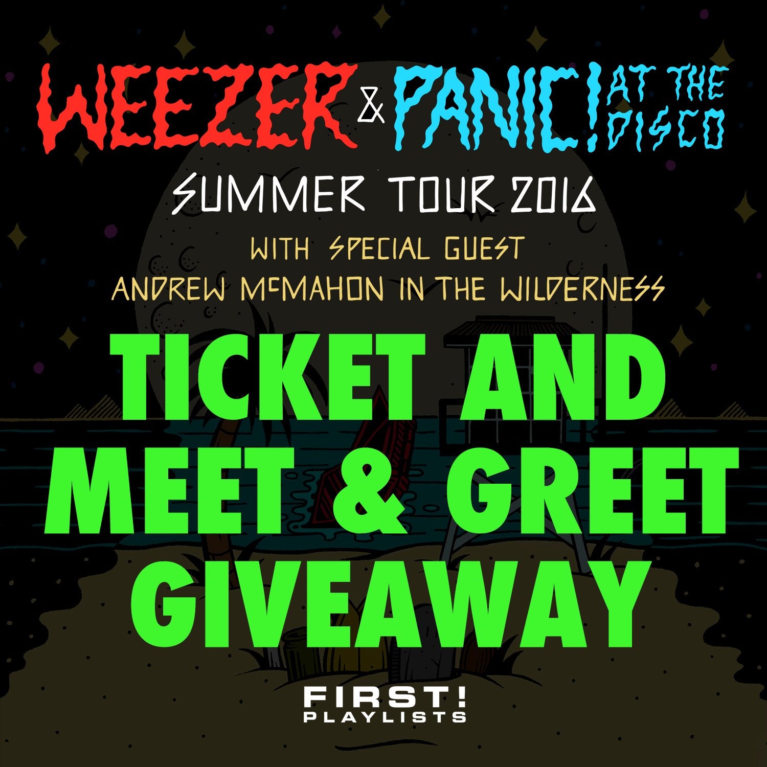 FIRST! Playlists Ticket and M&G Giveaway