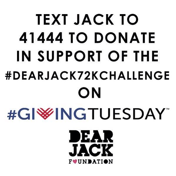 The Dear Jack Foundation & Giving Tuesday