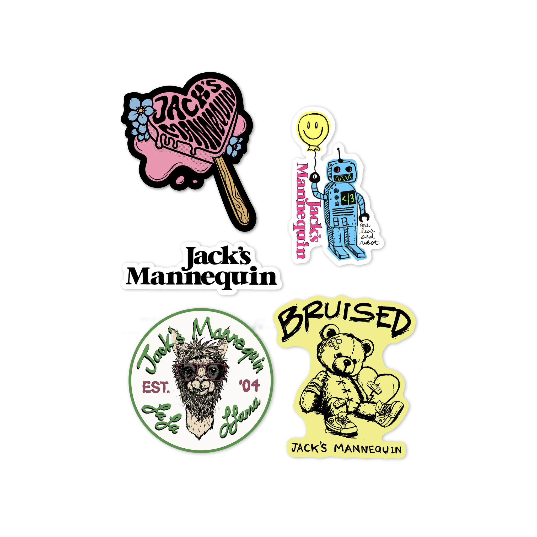 Jack's Mannequin Sticker Pack