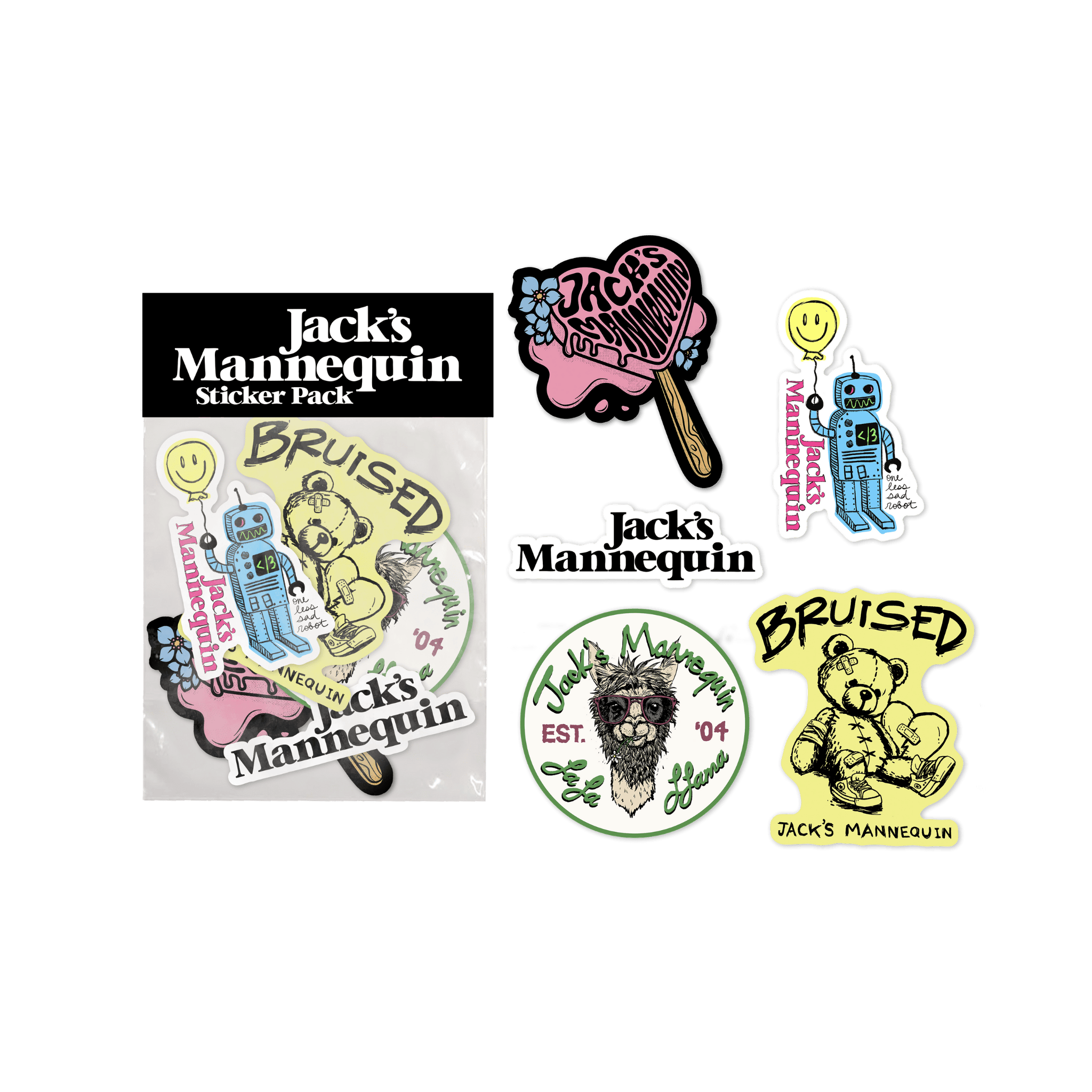 Jack's Mannequin Sticker Pack