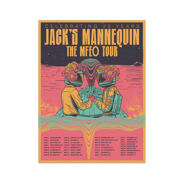 Jack´s Mannequin - MFEO Tour Screen Print Poster