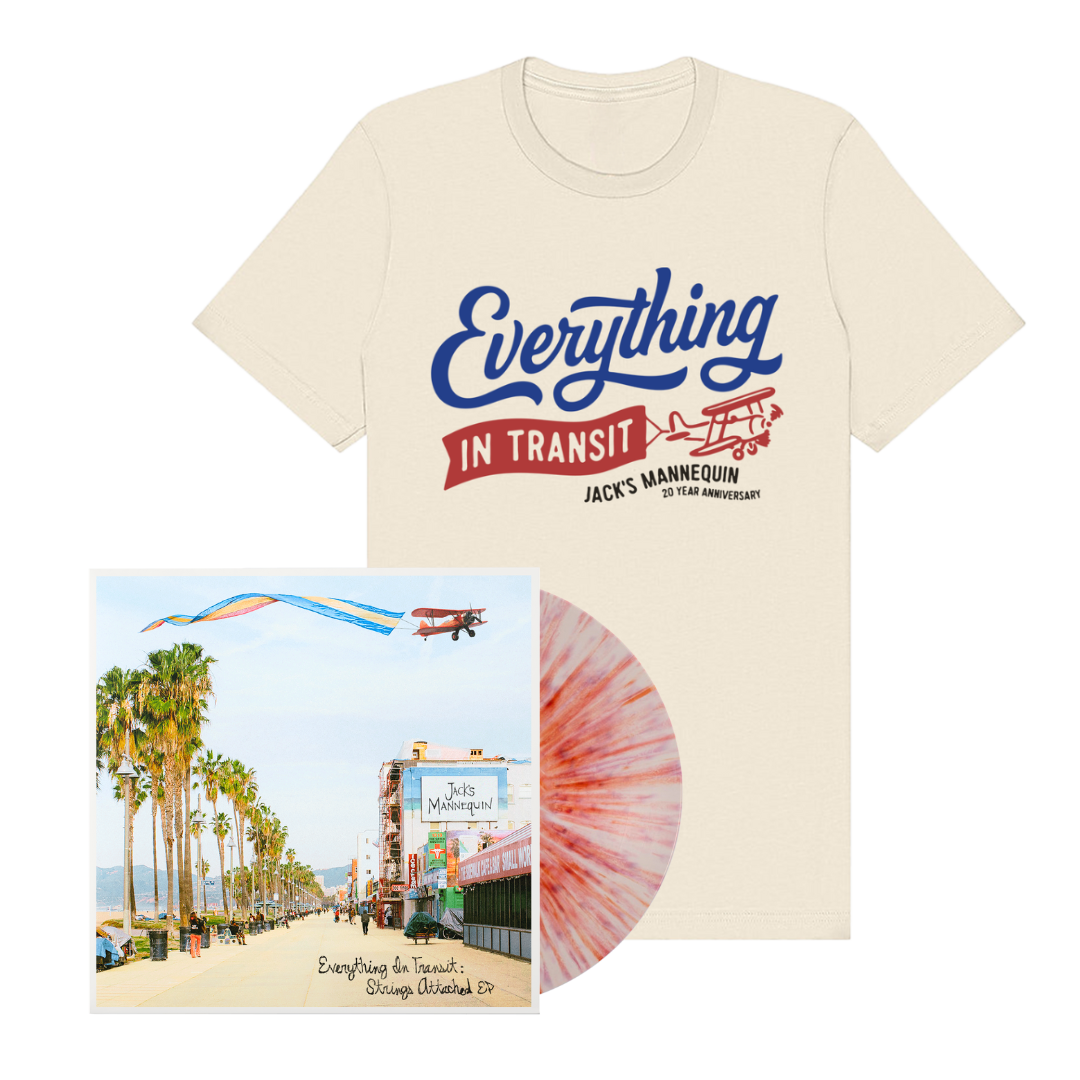 Fan Pack (Everything in Transit: Strings Attached EP w/ Signed Insert + T-Shirt)
